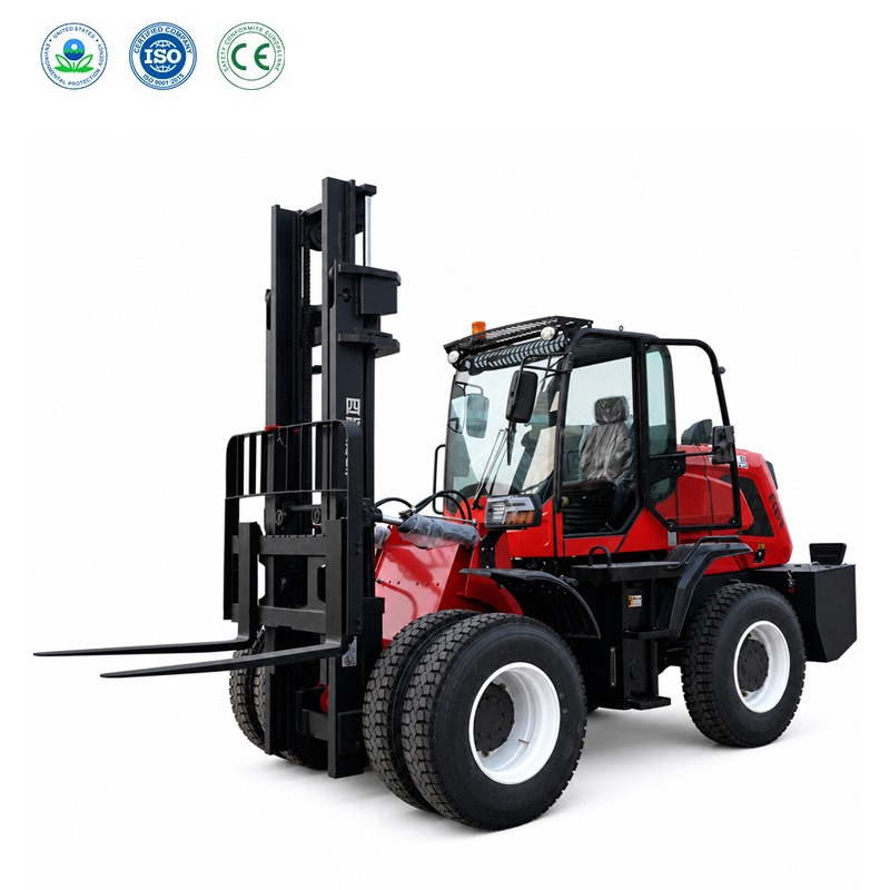 Empilhador todo-o-terreno 4WD de 6 toneladas | Elevação de 4 m