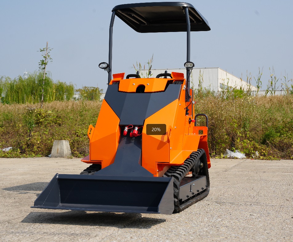 Carregadora de rastos mini com condutor T390