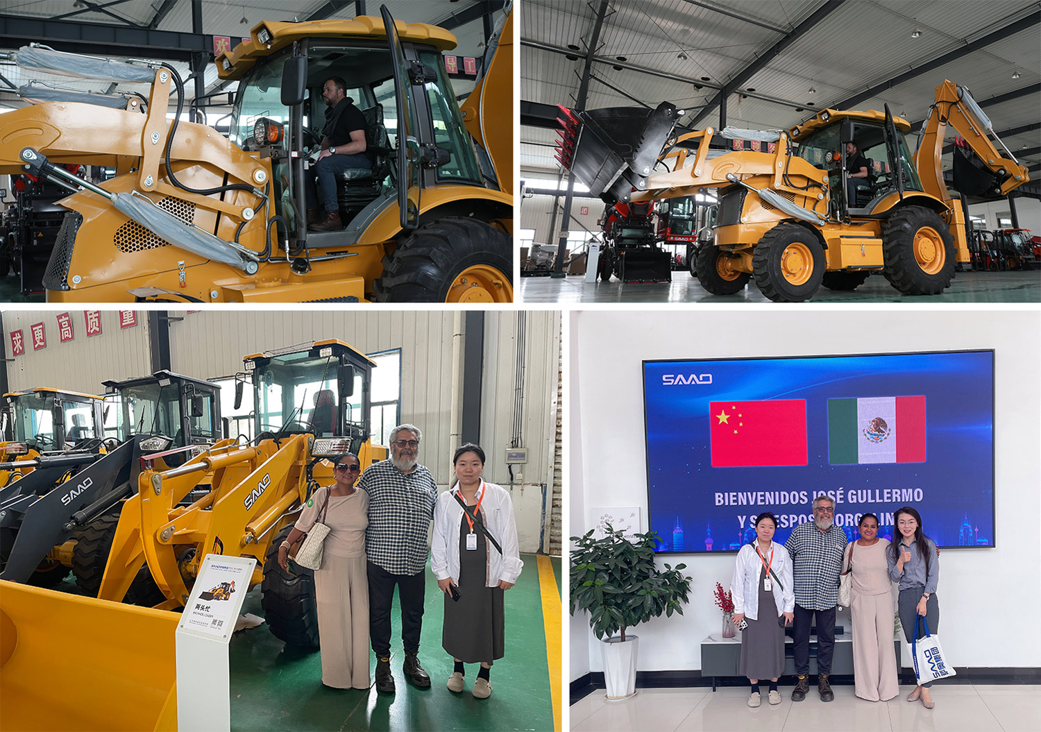 Visitas de clientes e receção da fábrica