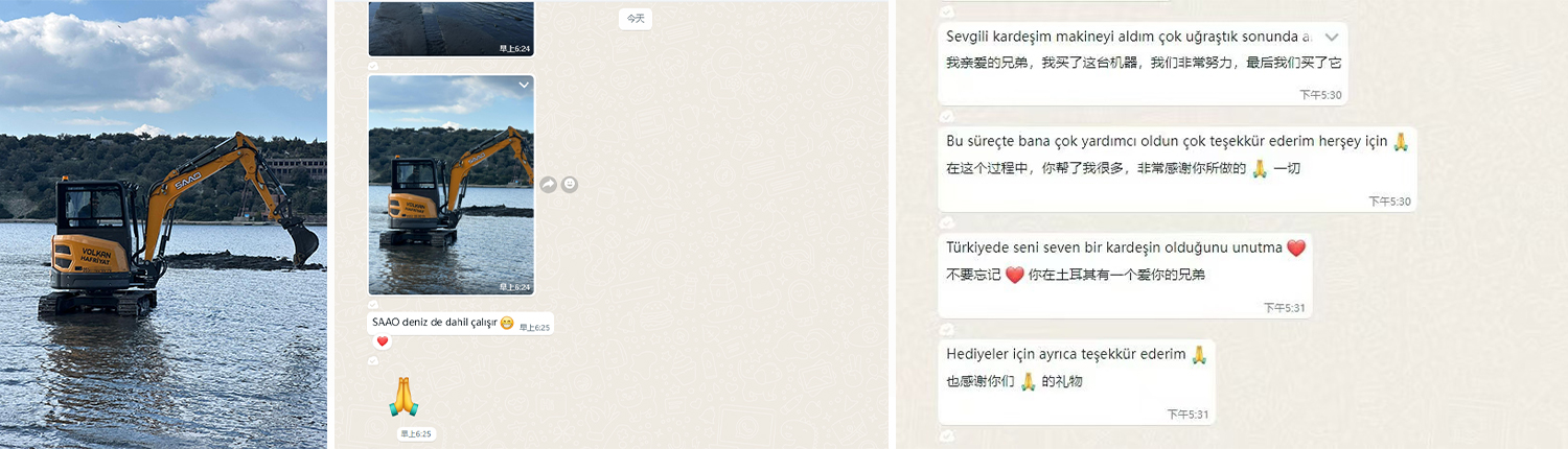 Turquia | Soluções em Escavadoras SAAO: Impulsionando a Engenharia Costeira e a Transformação Agrícola