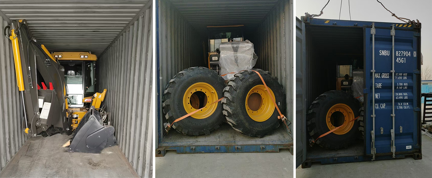 Retroescavadora SAAO WZ388 em manutenção de estradas rurais, México Retroescavadora SAAO WZ388 em manutenção de estradas rurais, México